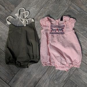 2 girl rompers